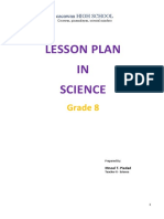 Lesson Plan in Science8 Sy 2015