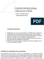 Amplificador Operacional de Una Sola Etapa