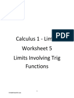 Calculus+1+ +limits+ +worksheet+5+ +Limits+Involving+Trig+Functions