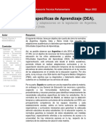 Dificultades Especificas de Aprendizaje DEA DEFINITIVO