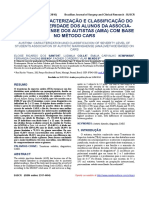 Autismo: Caracterização E Classificação Do Grau de Severidade Dos Alunos Da Associa-Ção Maringaense Dos Autistas (Ama) Com Base No Método Cars