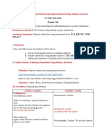 Detailed Lesson Plan in Preparing Sandwiches Using Sanitary Practices