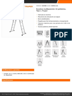 Escalera Multiposición 16 Peldaños, Tipo I TRUPER 101906