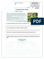 Ficha de Trabajo - Regiones Del Perú, La Sierra