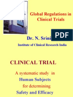 Global Regulations in Clinical Trials by N.srinivas ICRI