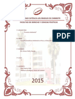 Constitucionalismo Ambiental en El Peru y Derecho Comparado