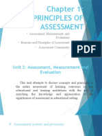 Principles of Assessment