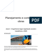 Aula 3 - Engenharia Legal, Legislação Social e Trabalhista e SMS