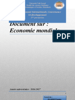 Leconomie Mondiale