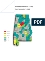 Alabama Medical Cannabis Commission Map of License Application Requests