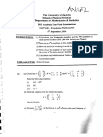 Math Past Papers