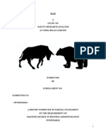 RAM A Study On Equity Research Analysis at India Bulls Limited