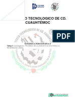 Investigación - PRUEBAS DE LA SIGNIFICACIÓN PARA LA REGRESIÓN LINEAL