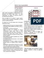 Hojas de Seguridad MSDS