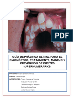 GRUPO #4 GPC para El DX Tto de Dientes Supernumerarios