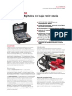 Serie DLRO100 Ohmímetros Digitales de Baja Resistencia Megger