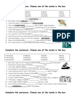 Indefinite Pronouns