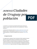 Anexo - Ciudades de Uruguay Por Población - Wikipedia, La Enciclop