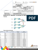 8.1.4.7 Packet Tracer - Subnetting Scenario 1