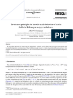 Invariance Principle For Inertial-Scale Behavior of Scalar Fields in Kolmogorov-Type Turbulence