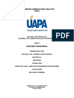 Unidad V - Análisis de Información Financiera