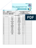 ENAT Class Grade 10 PreTest FAITH