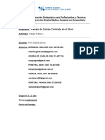 Consigna y Guia de Presentación-Trabajo Integral Final - Trabajo de Campo Centrado en El Nivel