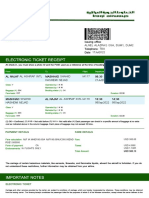 Iraqi Airways Eticket (MSIA6T) - FATIMAH