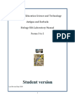 Biology SBA Manual (Sept 2020) - Student Version