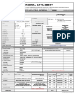 Personal Data Sheet