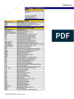 Baseline Function List en CL