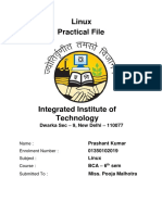 Linux Practical File