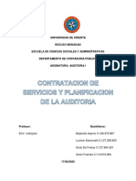 Trabajo de Contratacion de Servicios y Planificacion de La Auditoria