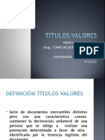 Títulos Valores