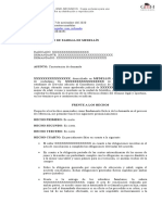 Modelo de Contestacion de Demanda Ejecutiva de Alimentos