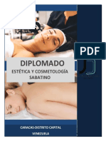 Diplomado en Estetica y Cosmetologia. Sabatino