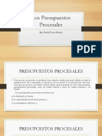 Los Presupuestos Procesales