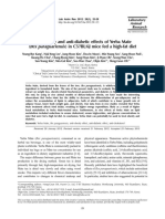 Anti-Obesity and Anti-Diabetic Effects of Yerba Mate (Ilex Paraguariensis) in C57BL:6J Mice Fed A High-Fat Diet