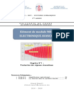 Chapitre N°1 Production Des Signaux Sinusoidaux