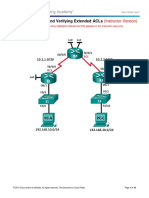 4.2.2.13 Lab - Configuring and Verifying Extended ACLs - ILM