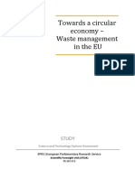 Towards A Circular Economy - Waste Management in The EU: Study