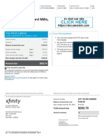 XFINITY Utility Bill Chicago USA