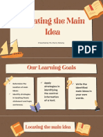 Lesson 2 Locating Main Ideas