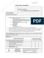 Institutional Assessment - Domwork UC3