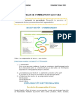 Tema 6 - Niveles de Comprensión y Rúbrica para Resumen