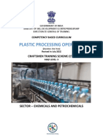 16 Plastic Processing Operator - CTS2.0 - NSQF-3