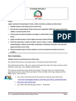 LO 1 Anatomical Positions NOTES