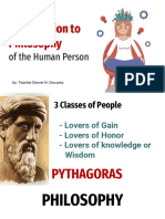 Introduction To Philosophy of The Human Person