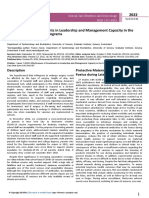 Effectiveness of Investments in Leadership and Management Capacity in Thecontext of National Epi Programs