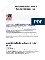 Funciones y Características de Word